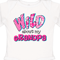 thumbnail image 4 of Inktastic Wild About Grandpa Girls Long Sleeve Baby Bodysuit, 4 of 5
