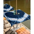 thumbnail image 2 of Hokiten Outdoor Tablecloths with Umbrella Hole & Zipper, Blue Love Heart 60x60 Inch Square Tablecloths, Boho Ethnic Modern Funny Tie Dye Art Waterproof Table Cloth, Patio/Pool/Picnic Table Covers, 2 of 7