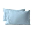 thumbnail image 2 of Oliegs Heated Blanket Set Of 2 Ultra Soft Pillowcases With Envelope Closure Standard Chocolate, 2 of 5