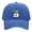 Washed Cap-Blue, variant on Frog On Skull Embroidered Adult Washed Cotton Baseball Cap, Adjustable Unstructured Dad Hat for Novelty Casual Daily Outdoor Wear
