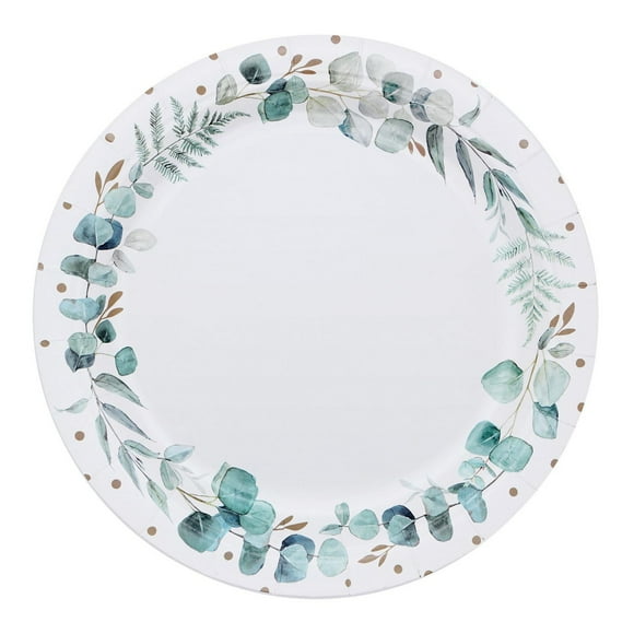 Assiette en carton 9" Verdure