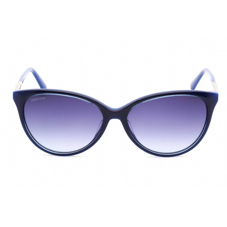 Swarovski  58mm Shinny Violet Gradient Sunglasses Shiny Palladium Female Swarovski Sk0280-h 16b 56mm  main image 3