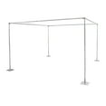 thumbnail image 4 of 10FT Adjustable 4 Post Height Canopy Chuppah Mandap Hardware Kit, Outdoor Wedding Party Stand, Heavy Duty Pipe and Drape Kit 4 Post Backdrop Stand Kit for Party Wedding Ceremony Event, 4 of 25