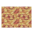 thumbnail image 1 of Abstract Cutting Board, Mosaic Pattern with Fractal Triangle Geometric Fragments Digital Print, Decorative Tempered Glass Cutting and Serving Board, Large Size, Orange Marigold Red, by Ambesonne, 1 of 1