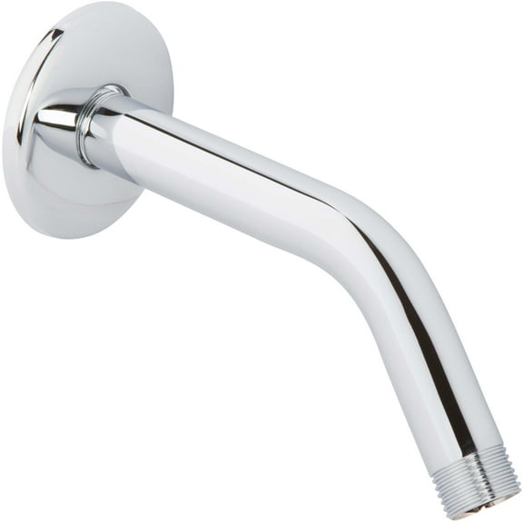 Aqua Elegante Shower Arm And Flange for Fixed & Handheld Shower Heads - 6 inch - Chrome