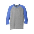 thumbnail image 5 of District Made Mens Perfect Tri 3/4 Sleeve Raglan-S (Royal Frost/ Grey Frost), 5 of 6