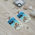 thumbnail image 4 of Best Havanese Dad Ever Happy Father's Day Stainless Steel Keychain Havanese Dog Lover Gifts Idea Collar Charm Tag Keyring - 02006, 4 of 5