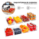 thumbnail image 3 of Organizadores De Refrigerador Contenedores Despensa 8 Piezas Xtellar Transparentes, 3 of 4