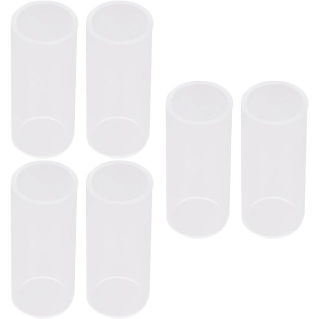 HUGFEGWE 6 Pcs Glass Bottleneck Glass Guitar Slide Standard Guitar Slide Best Guitar Slide CJB91-8716