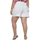 thumbnail image 3 of Short clásico de lino (talla extra), modelo 0136 (Blanco) Roman Fashion SH-ELY-0136-BLANCO, 3 of 5