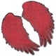 thumbnail image 2 of EeaseMX Parches de alas con lentejuelas bordadas, apliques bordados para ropa, jeans y camisetas (rojo), 2 of 8
