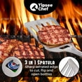thumbnail image 5 of Tipsee Chef BBQ Tool Set - 4 Piece Grill Set - Barbeque Grilling Accessories: Spatula with Built-in Bottle Opener and Serrated Edge, BBQ Tongs, Fork & Brush, 5 of 7