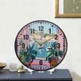 thumbnail image 4 of Yayeee Wall Clock Battery Operated 9.5" Silent Quartz Non-Ticking for Living Room Decor, Sea Boat, 4 of 8