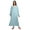 Light Steel Blue, variant on Moomaya Button Down Maxi Nightdress Long Sleeve Solid WoMen's Cotton Nightwear