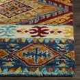 thumbnail image 3 of SAFAVIEH Aspen Tessan Southwestern Wool Runner Rug, Navy/Ivory, 2'3" x 7', 3 of 5