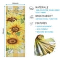 thumbnail image 2 of Yellow Checker Sunflower Bouquet Pattern Hot Yoga Mat Towel Non Slip for Hot Yoga - Quick-Drying Yoga Mat Cover with 4 Corner Pockets with Travel Bag - Hot Yoga Towel Non Slip 70"x26", 2 of 6