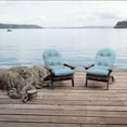 thumbnail image 2 of ARDEN Oceantex Outdoor Plush Modern Tufted Adirondack Cushion, 2 Pack, 20 x 18, Water Repellent, Fade Resistant 20 x 18, Sky Blue, 2 of 9