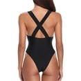 thumbnail image 6 of Yajing One Piece Swimsuit Women New Swimsuit Women's Swimsuit Bikini Splicing Quick Drying Black M, 6 of 6