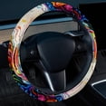 thumbnail image 2 of Mind Car 14.5 Inch Printing PVC Leather Steering Wheel Cover Auto Accessories, 2 of 6