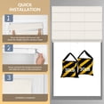 thumbnail image 4 of ZimJAHO No Drill Roman Shades – Top Down Bottom Up, Cordless Blackout Blinds for Bedroom, UV Blocking, Easy Install, White, 30.5"Wx48"H, 4 of 11