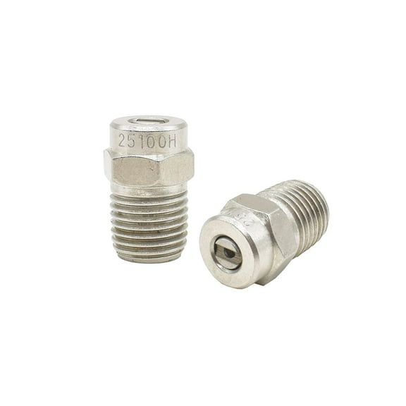 Interstate Pneumatics PW7106 1/4" Male NPT Stainless Steel Surface Cleaner Nozzle, 25 Degree, 10 GPM