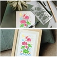 thumbnail image 4 of Stainless Steel Lotus Flower Stencils 3.98x6.97inch July Lotus Floral Plant Templates Reusable Art and Crafts Journal Stencils for Scrapbooking Journaling Wood Burning, 4 of 9