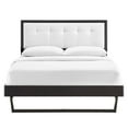 thumbnail image 6 of Modway Willow King Wood Platform Bed With Angular Frame in Black White, 6 of 11