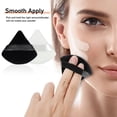 thumbnail image 4 of 12 Pieces Triangle Powder Puff Soft Makeup Puff for Face Loose Powder Cosmetic Foundation Sponge Wet Dry Makeup Tool Black, 4 of 5
