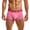 Pink, variant on HUPOM Men'S Underwear Underwear For Men Pack Medium waist Comfort Waist Solid Boxer Briefs White L