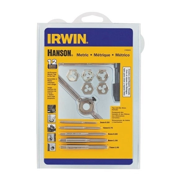 IRWIN Hanson High Carbon Steel 9mm-0.75 Metric Hexagon Die  9735 NEW 
