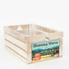 At Home on Main Vintage Style Wood Fruit Crate Sierra Vista in White (Large)