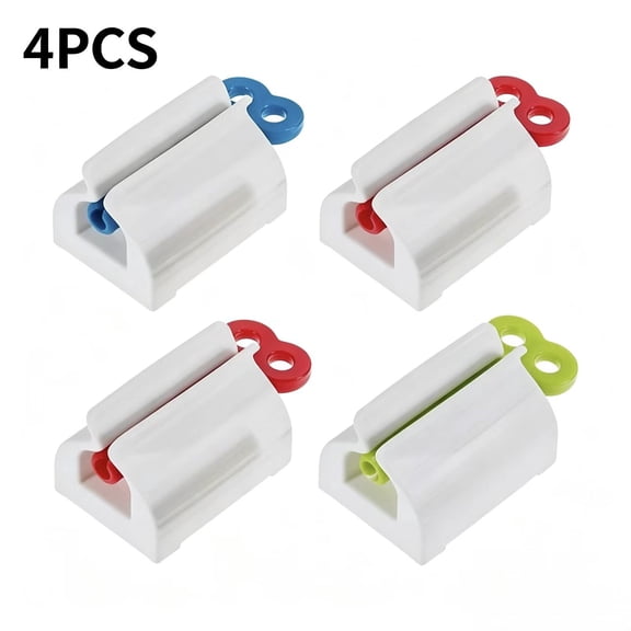 Vruelia 4 Pack Multi Purpose Tube Squeezer Dispenser Bathroom Toothpaste Holder,Hair Color Dye/Cosmetic/Oil Paint Squeezer
