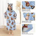 thumbnail image 4 of joogoo Wearable Blanket Hoodie for Cartoon Bears Oversized Sherpa Hooded 3-14 YR M, 4 of 7