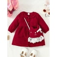 thumbnail image 2 of GXFC Baby Girl Winter Coat Outwear 6M 12M 18M 24M 3T Toddler Girl Cute Long Sleeve Corduroy Outerwear Fall Warm Clothing for Kids Girl, 2 of 8