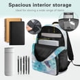 thumbnail image 3 of Jeiento Sea Turtle Print Kids Backpack and Lunch Box Set 4-Piece 17 Inch School Backpack, Lunch Bag, Pencil Case, Bookmark, for Elementary Boys and Girls Back to School, 3 of 7