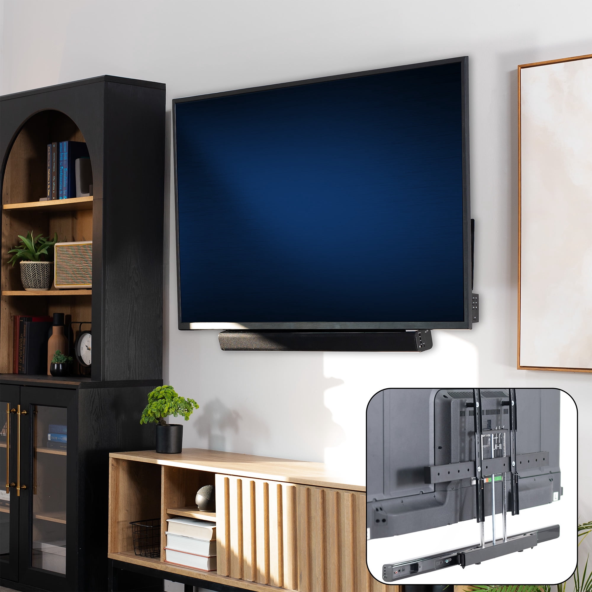 VIVO Height and Depth Adjustable Soundbar Bracket Mount for Wall Mounted TV