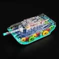 thumbnail image 5 of Toy Tank HUOGUO Transparent Gear Electric con luz y música, 5 of 5