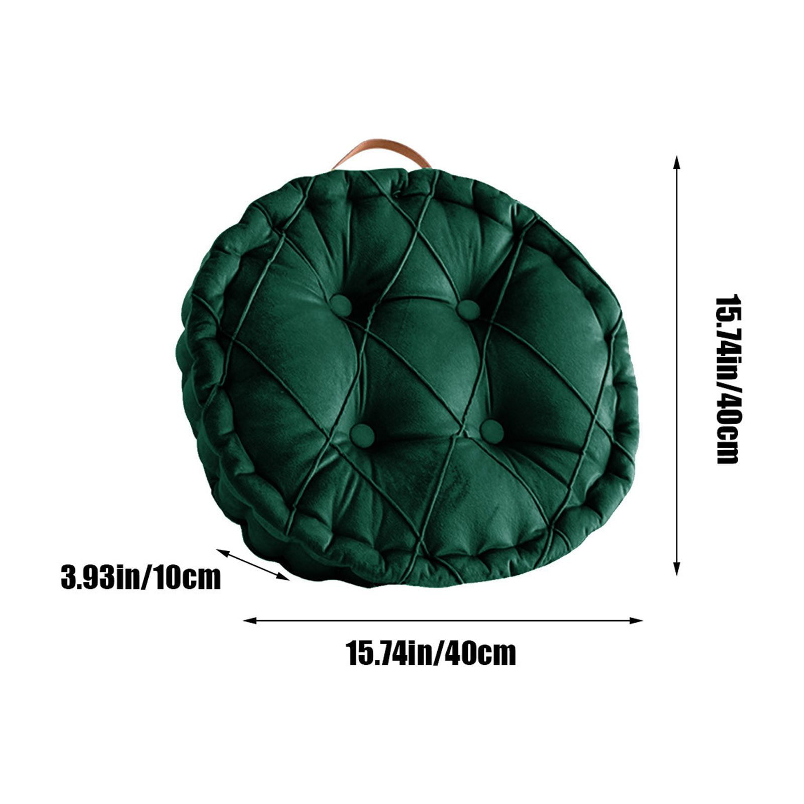 Outdoor Chair Cushion 40x40x10 cm Solid Color Padded Seat Cushion for Patio Dining and Kitchen Chairs with High-Density Foam Filling