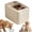A, variant on Airtight Pet Food Storage Container, Dog Cat Food Keeper with Lid, Dry Kibble Grain Rice Storage Bin, Includes 1 Solid Color 10lb Pet Food Storage Bucket