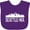 Purple, variant on Inktastic Seattle Washington Skyline WA Cities Boys or Girls Baby Bib
