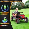 thumbnail image 3 of HHVEL 2 Seater Ride on Car with Remote, 12V Electric Car with 800W Motors, Remote Control, Bluetooth, Spring Suspension, LED Light,Red, 3 of 7
