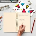 thumbnail image 4 of FORMRS 1-Subject Spiral Notebook 8" x 5" College Ruled 60 Refillable Sheet A5 Hard Cover, Red Triangles, 4 of 7