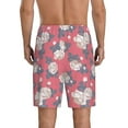 thumbnail image 2 of Yiaed Rose Flowers for Men's Soft Sleep Pajama Short Lounging Pajama Shorts-3X-Large, 2 of 8