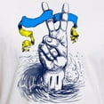 thumbnail image 3 of CafePress - Pro Ukraine Support Ukrainian Flag Peace S T Shirt - Fitted T-Shirt, Vintage Fit Soft Cotton Tee, 3 of 4