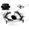 SHARPER IMAGES Rechargeable Dual Function Fly + Drive Drone RC, 250ft Long Range Control and 215ft Max Altitude, 5in