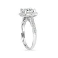 thumbnail image 2 of 2Ct Diamond Halo Engagement Ring 14K White Gold Wedding Ring Set Lab Grown, 2 of 3