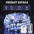 12 Pcs 32.81ft Battery Operated Fairy Christmas Lights 100 LED