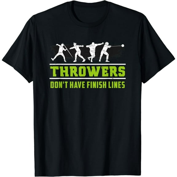 Track and Field Throwing shot put outfit - Finish Line T-Shirt