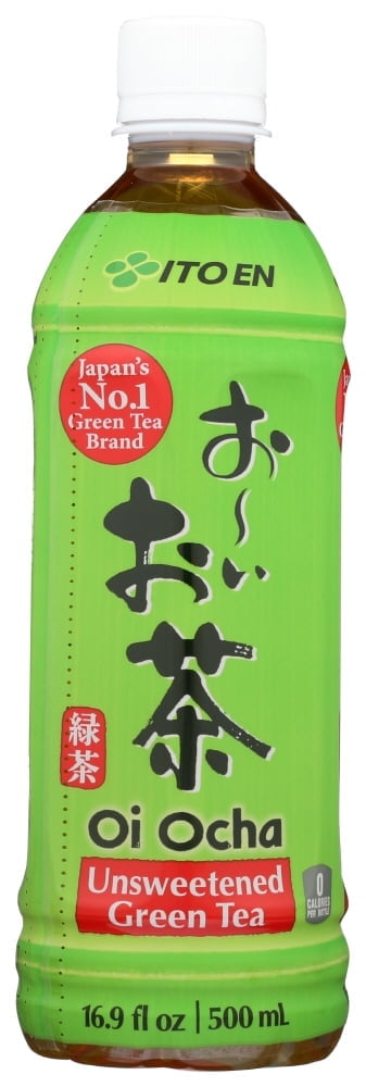 (12 pack) Ito En Oi Ocha Green Tea, Unsweetened Bottled Tea, 16.9 fl oz, 12 pack