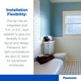 thumbnail image 5 of Panasonic WhisperRecessed Ceiling Mount Bathroom Exhaust Fan with Dimmable LED Light, 80 CFM, FV-08VRE2, 5 of 7